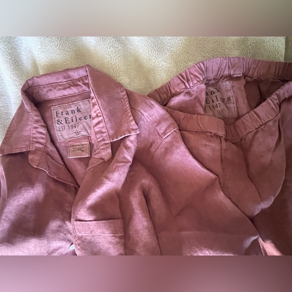 NEW FRANK & EILEEN | Tuscany Getaway Linen Set in Mauve S - Picture 9 of 9